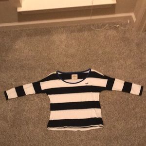 American eagle three quarter length sleeve shirt